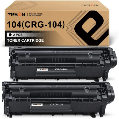 TESEN Compatible Toner Cartridge Replacement for Canon 104 CRG-104 2 Packs